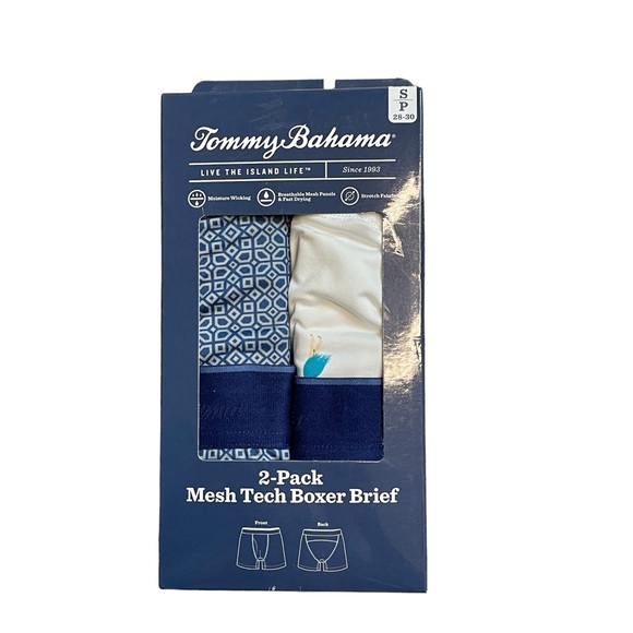 Tommy Bahama LIVE THE ISLAND LIFE 2 Pack Mesh Boxer Briefs - Picture 1 of 4